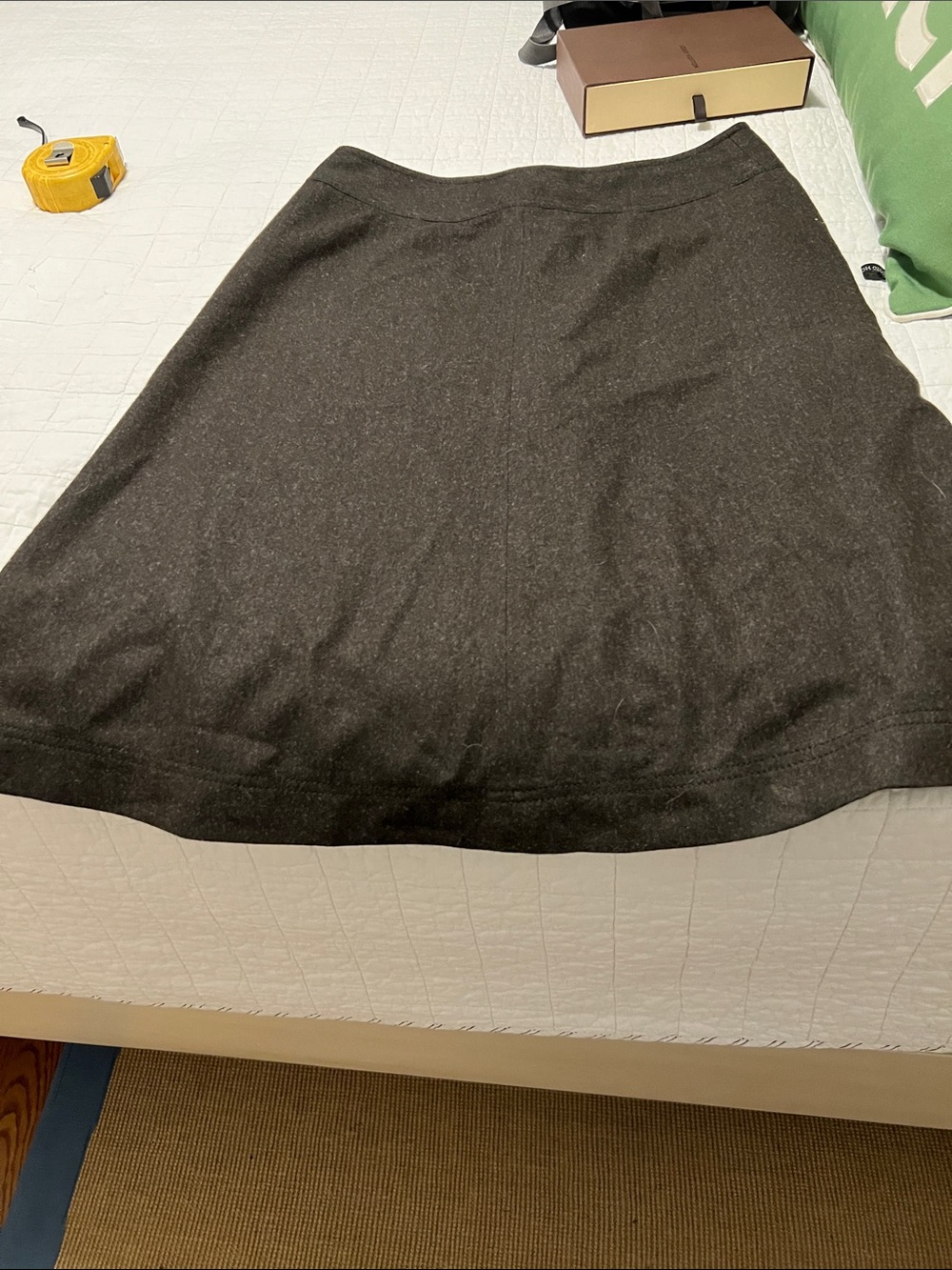 Banana Republic Button-Front A-Line Skirt in Chocolate Brown - Picture 6 of 6